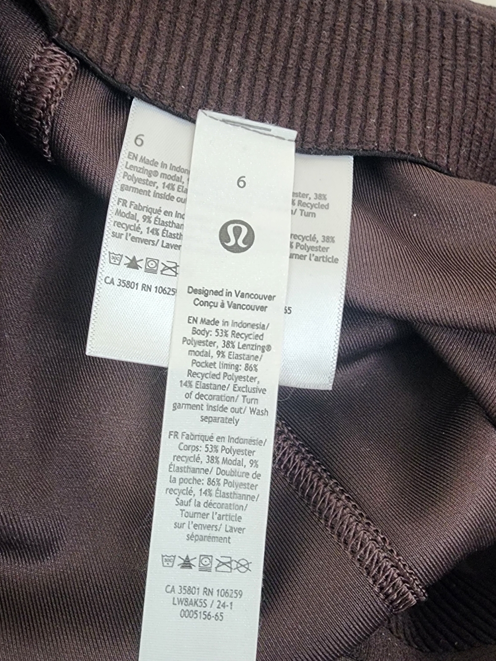 Lululemon Drapey Softstreme Column Midi Skirt Expresso - Picture 5 of 6